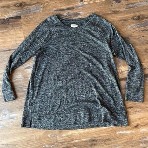 Style & Co Dark Heather Grey long sleeve top #longsleeve